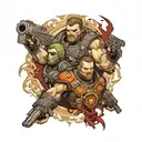 gears of war brothers to the end  tattoo design idea