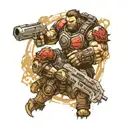 gears of war brothers to the end  tattoo design idea