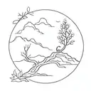 solitude  tattoo design idea