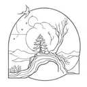 solitude  tattoo design idea