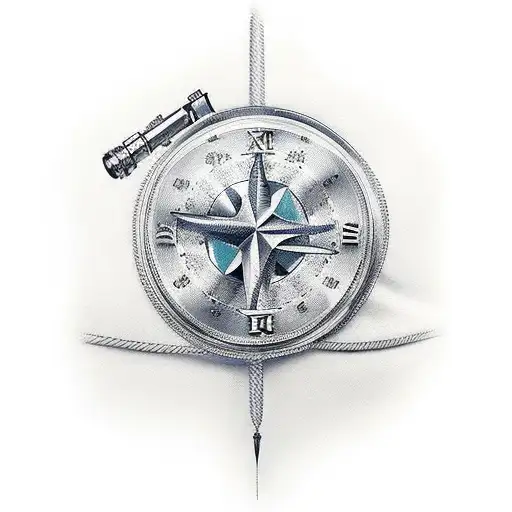 naval 3/4 sleeve tattoo design idea