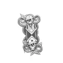 a skull and crossbones tattoo design idea