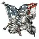 American Revolution tattoo design idea