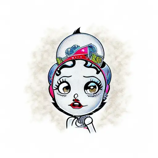 betty boop tattoo design idea