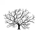 family tree and dna  tattoo design idea