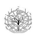 family tree and dna  tattoo design idea