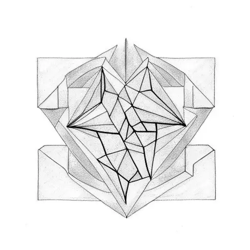 cube tattoo design idea