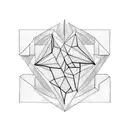 cube tattoo design idea