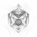 cube tattoo design idea