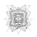 cube tattoo design idea