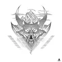 mountain shaolin  tattoo design idea