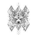 mountain shaolin  tattoo design idea