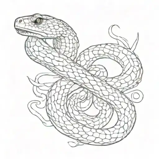 Snake tattoo design idea