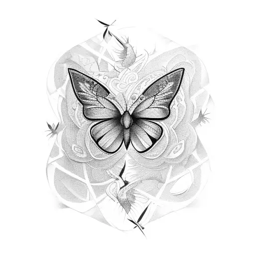 mariposa tattoo design idea