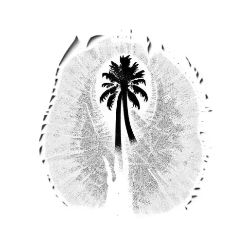 Palm Tree Bible Verse Fingerprints tattoo design idea