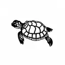 baby turtle tattoo design idea