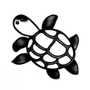 baby turtle tattoo design idea