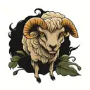 fear the lamb tattoo design idea