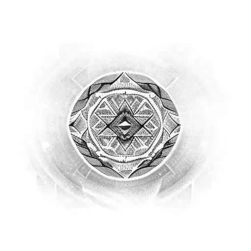 Native American and mexican tattoo design idea