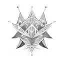 Bow and Arrow tattoo design idea