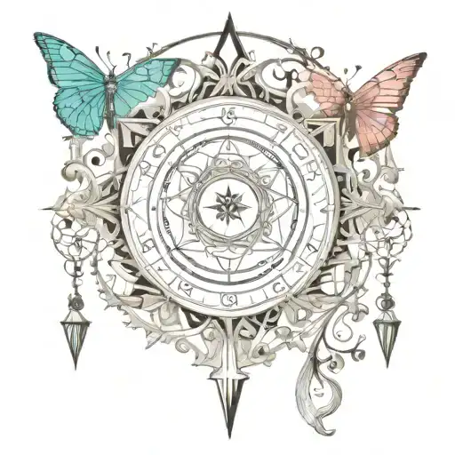 mysticism, mystery, magic, tarot, spirituality, intuition tattoo design idea