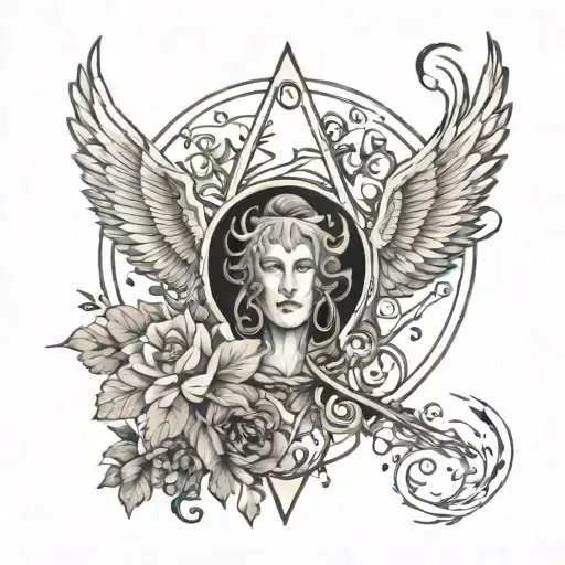 mysticism, mystery, magic, tarot, spirituality, intuition tattoo design idea