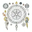 mysticism, mystery, magic, tarot, spirituality, intuition tattoo design idea