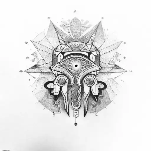 ojo de horus tattoo design idea