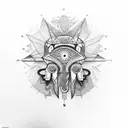 ojo de horus tattoo design idea