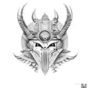 ojo de horus tattoo design idea