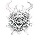 Foo Dog tattoo design idea