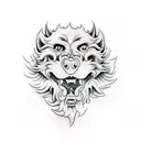 Foo Dog tattoo design idea