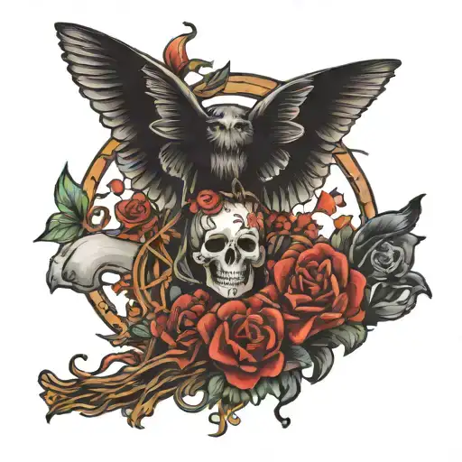 Balance between reason and emotion, including elements about care and medicine being the foundation and basis of everyth tattoo design idea