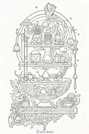 Balance between reason and emotion, including elements about care and medicine being the foundation and basis of everyth tattoo design idea