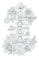 Balance between reason and emotion, including elements about care and medicine being the foundation and basis of everyth tattoo design idea