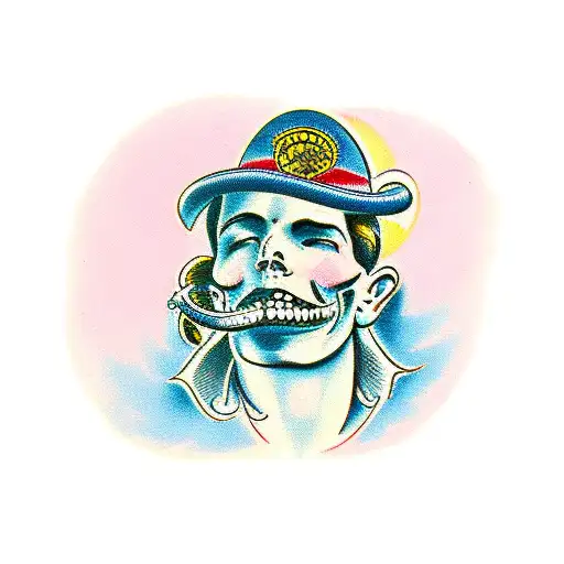 Two Faced tattoo design idea