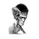 frankenstein tattoo design idea