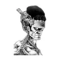 frankenstein tattoo design idea