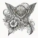 donna wrapped tattoo design idea
