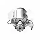 diving mask steampunk tattoo design idea