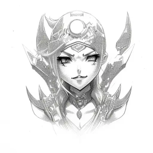 jinx chibi tattoo design idea