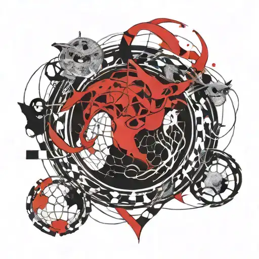 ouroboros around the planet  tattoo design idea