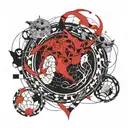 ouroboros around the planet  tattoo design idea