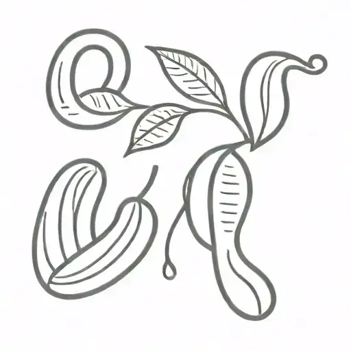 coffee bean semi colon  tattoo design idea