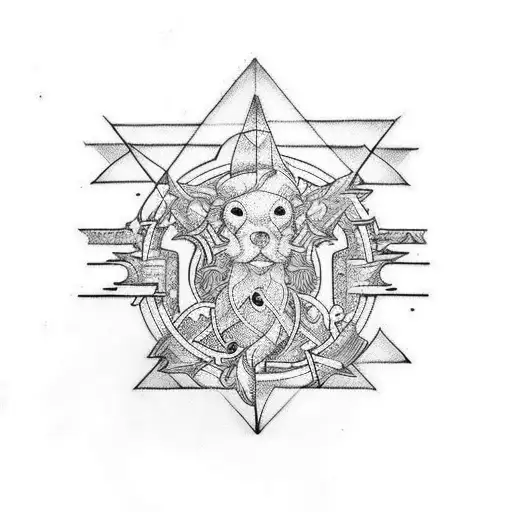 tattoo has number 13 and 3 zodiac signs Aquarius Aries and Cancer tattoo design idea