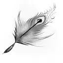 peacock feather tattoo design idea