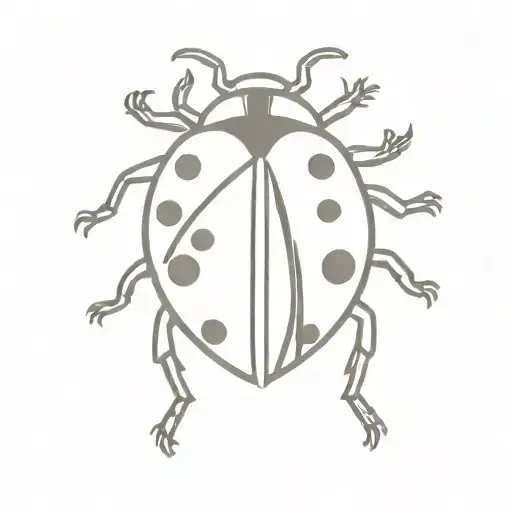 ladybug tattoo design idea