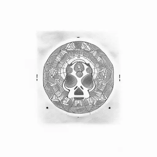 Circles Post Malone tattoo design idea