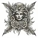 depersonalization tattoo design idea