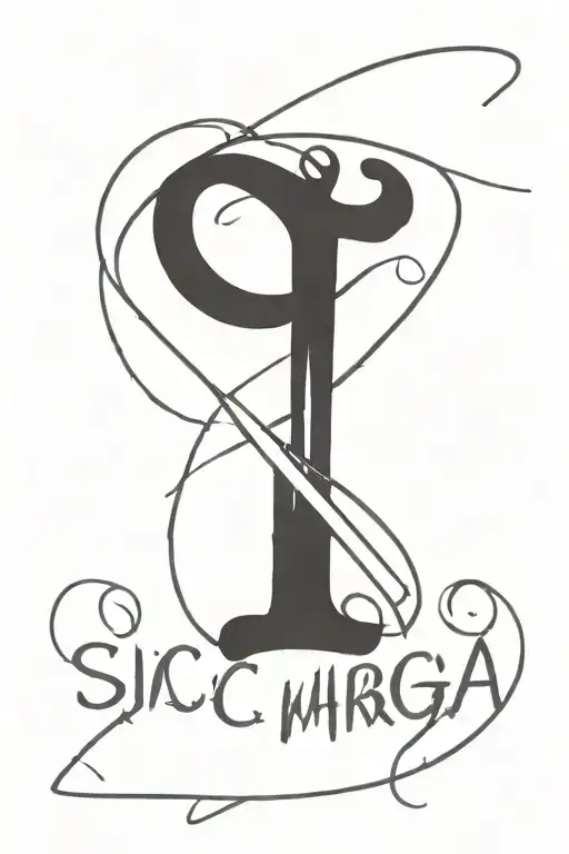 "sic parvis magna" written vertically  old classic font mens forearm tattoo design idea